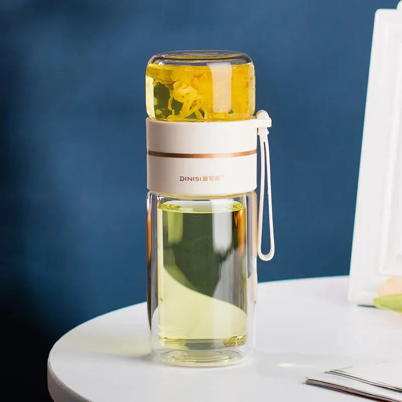 Glass Water Bottle - Bellarte Enchanté Glass Water Bottle
